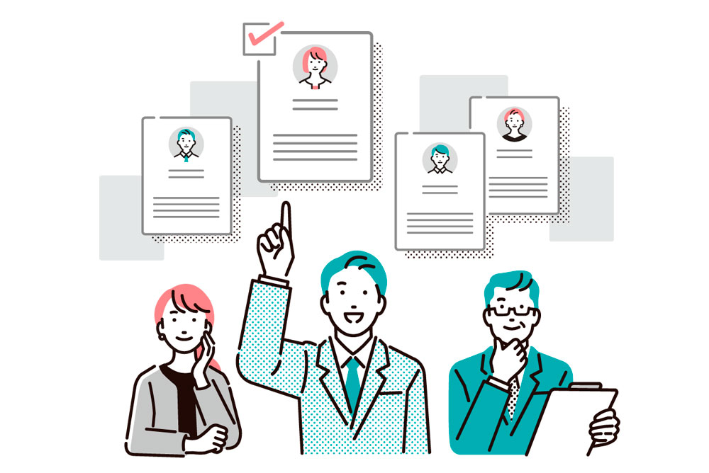 企業担当者がプロフィール確認